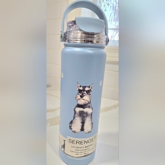 Serengeti Other - Schnauzer  Serengeti Blue Water Bottle
